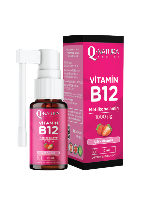 Vitamin B12 10 ml Dilaltı Sprey (çilekli)